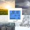 Weather station – electronic, backlit, probe, white - 13 ['weather station with probe', ' thermometer-hygrometer', ' multifunctional weather station', ' for temperature measurement', ' with clock', ' backlit display', ' min-max memory', ' humidity measurement', ' browin', ' weather station']