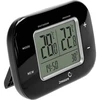 Weather station – electronic, probe, black - 2 ['weather station', ' thermometer', ' hygrometer', ' clock', ' outdoor temperature', ' indoor temperature', ' weather station']