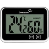 Weather station – electronic, wireless, black - 2 ['weather station', ' household weather station', ' temperature', ' ambient temperature', ' temperature monitoring', ' electronic thermometer', ' indoor thermometer', ' humidity meter', ' thermometer with hygrometer', ' thermometer with humidity meter', ' air humidity meter', ' weather station']