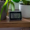 Weather station – electronic, wireless, black - 8 ['weather station', ' household weather station', ' temperature', ' ambient temperature', ' temperature monitoring', ' electronic thermometer', ' indoor thermometer', ' humidity meter', ' thermometer with hygrometer', ' thermometer with humidity meter', ' air humidity meter', ' weather station']