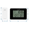 Weather station RCC – electronic, wireless, backlit, sensor, black - 12 ['weather station', ' household weather station', ' temperature', ' ambient temperature', ' temperature monitoring', ' electronic thermometer', ' thermometer with sensor', ' indoor thermometer', ' outdoor thermometer', ' thermometer outside']