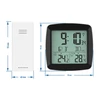 Weather station RCC – Electronic, wireless, sensor, black - 10 ['electronic thermometer with clock', ' thermometer with external sensor', ' thermometer with alarm clock', ' black weekend', ' weather station', ' meteorological station']