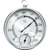 Weather station - retro, thermometer, hygrometer Ø 10cm  - 1 ['thermometer', ' hygrometer', ' thermometer with a hygrometer', ' round thermometer', ' minimalist thermometer']