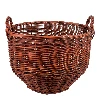 Wicker basket with wood wool for 34l demijohn   - 1 