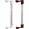 Window thermometer, stick-on / screw-on (-50°C to +50°C) 22cm mix - 2 ['round thermometer', ' what temperature']