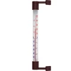 Window thermometer stick-on/screw-on , brown  (-50°C to +50°C) 22cm  - 1 ['round thermometer', ' what temperature']