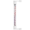 Window thermometer stick-on/screw-on , white (-50°C to +50°C) 22cm  - 1 ['round thermometer', ' what temperature']