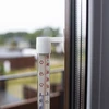 Window thermometer stick-on/screw-on, white  (-60°C to +50°C) 23cm - 3 ['round thermometer', ' what temperature']