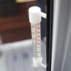 Window thermometer stick-on/screw-on, white  (-60°C to +50°C) 23cm - 4 ['round thermometer', ' what temperature']