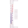 Window thermometer stick-on/screw-on, white  (-60°C to +50°C) 23cm  - 1 ['round thermometer', ' what temperature']