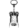 Winged Corkscrew , silver colour  - 1 ['wine chervil', ' wine opener', ' bottle opener', ' corkscrew']