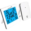 Wireless weather station , indoor/outdoor thermometer , indoor hygrometer , white colour  - 1 