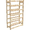Wooden rack for wine - 42 bottles  - 1 ['wine rack', ' wine storage', ' wine accessories', ' wine aging', ' liquor rack', ' liquor stand', ' whisky rack', ' wooden rack']