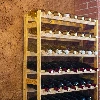 Wooden rack for wine - 77 bottles - 5 ['wine rack', ' wine storage', ' wine accessories', ' wine aging', ' liquor rack', ' liquor stand', ' whisky rack', ' wooden rack']
