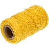 Yellow cotton twine 100 g - 2 ['twine of cotton', ' cotton twine', ' twine for delicate plants', ' natural twine', ' eco-friendly twine', ' macramé twine', ' twine for binding', ' craft twine', ' drawstring', ' yellow twine']