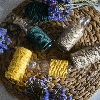 Yellow cotton twine 100 g - 12 ['twine of cotton', ' cotton twine', ' twine for delicate plants', ' natural twine', ' eco-friendly twine', ' macramé twine', ' twine for binding', ' craft twine', ' drawstring', ' yellow twine']