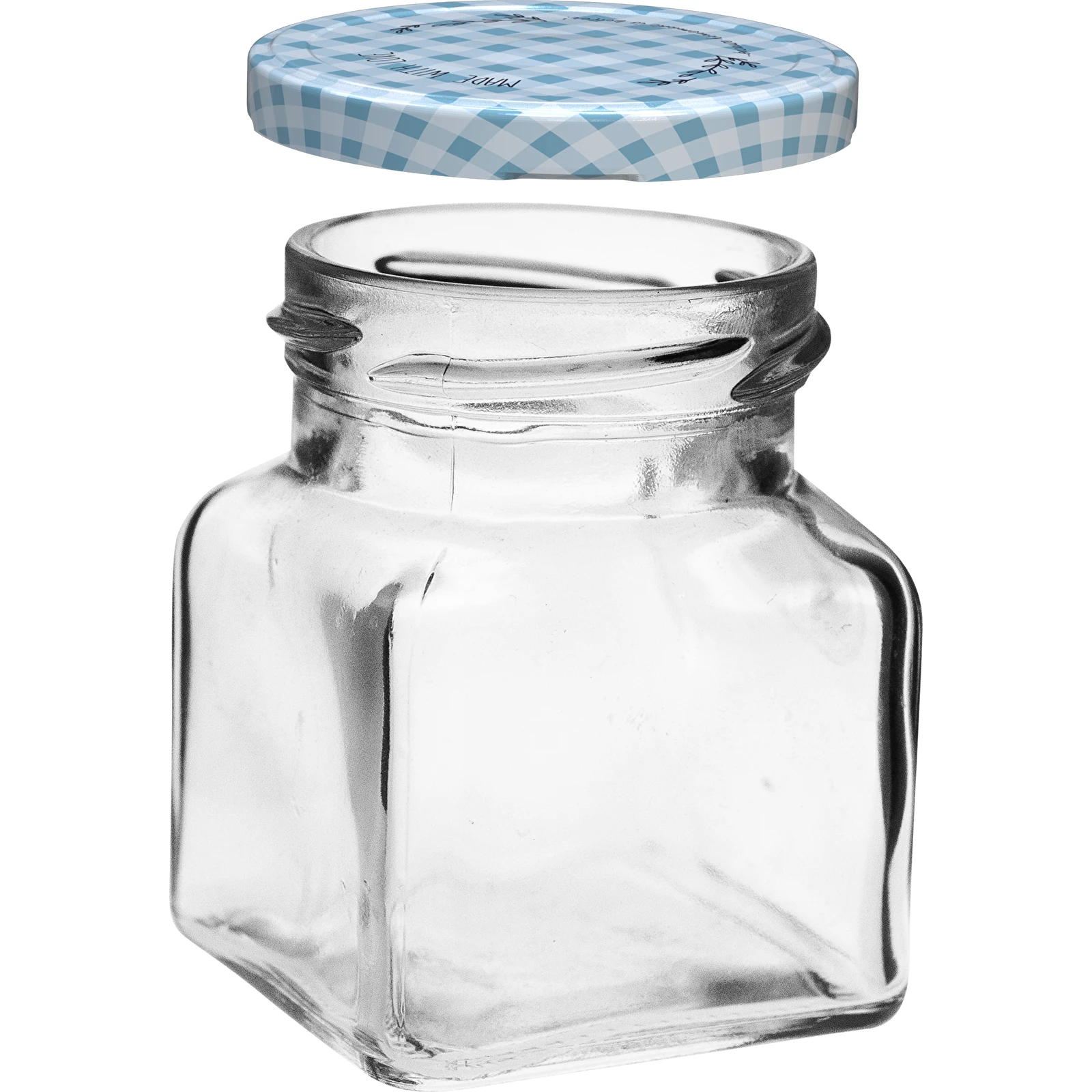 120 ml twist off Four Cornners glass jar, lid fi 53 - 6 pcs (jars) -  symbol:132122