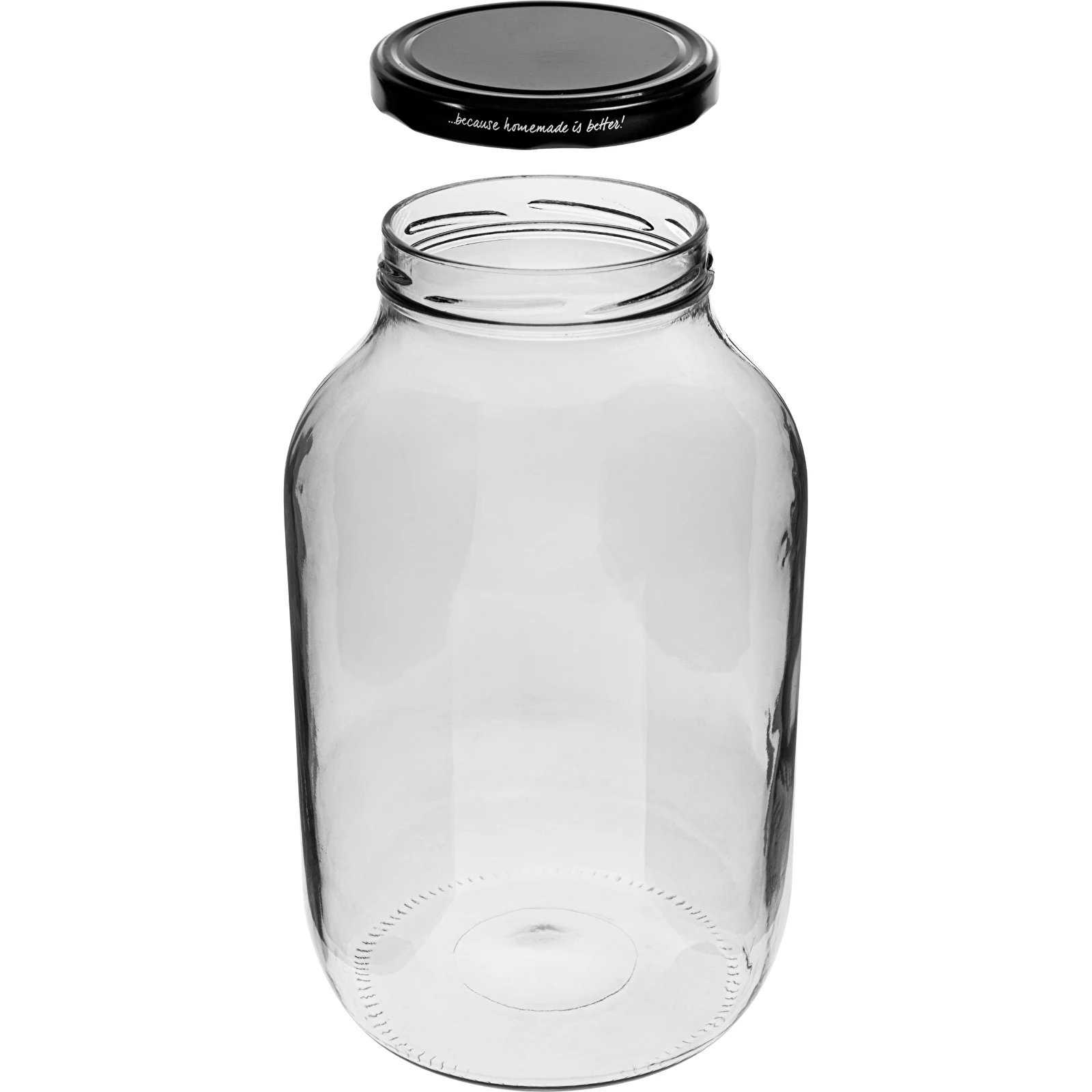 Black Opaque 1L Mason Glass Clamp Jar, 34 oz - Kroger