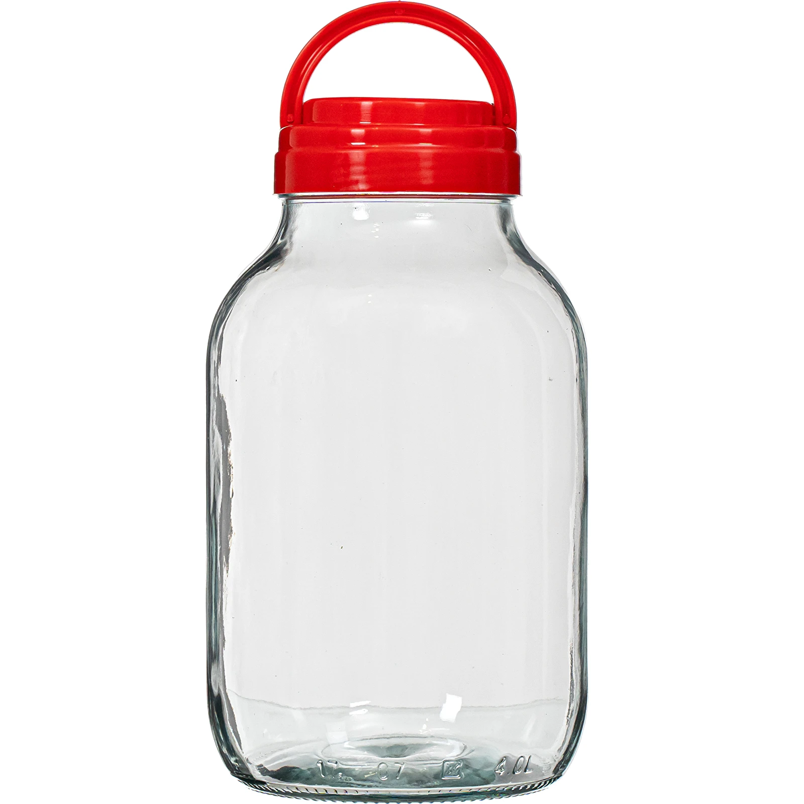 4 L twist off glass jar with golden lid Ø100 (jars) - symbol:133402