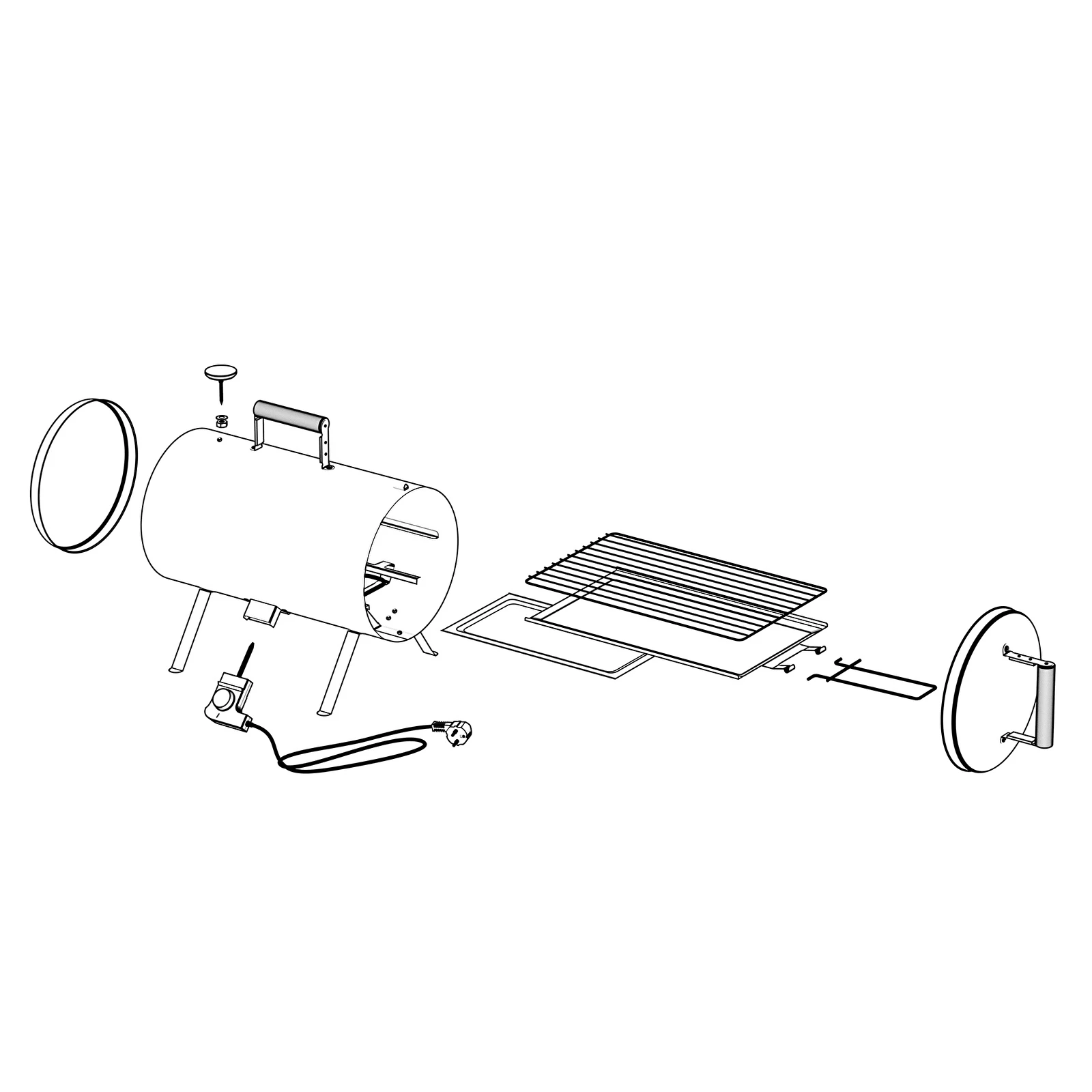 Masterbuilt smoker 2024 parts diagram