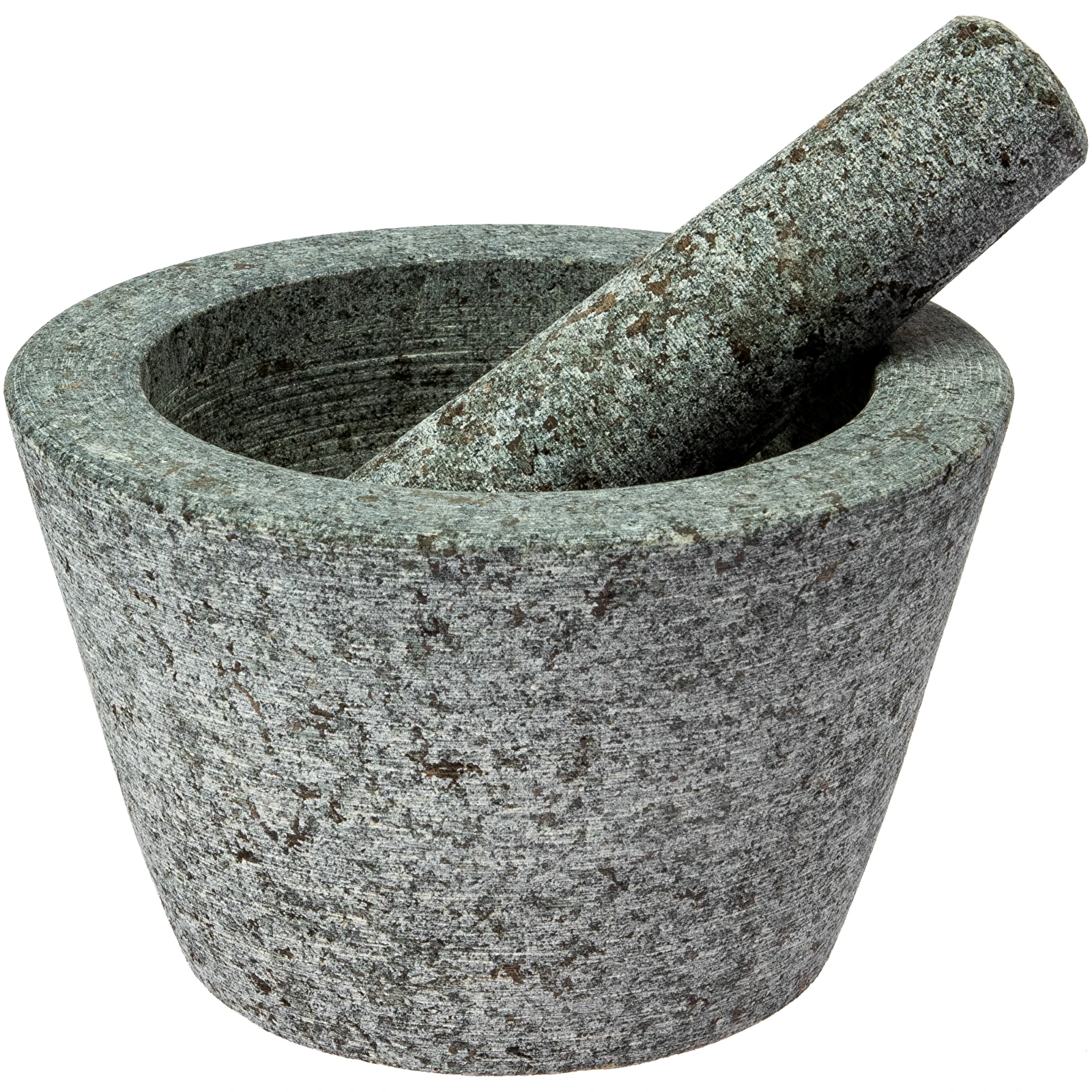 Granite Mortar and Pestle with Beechwood Base – CookDineHost