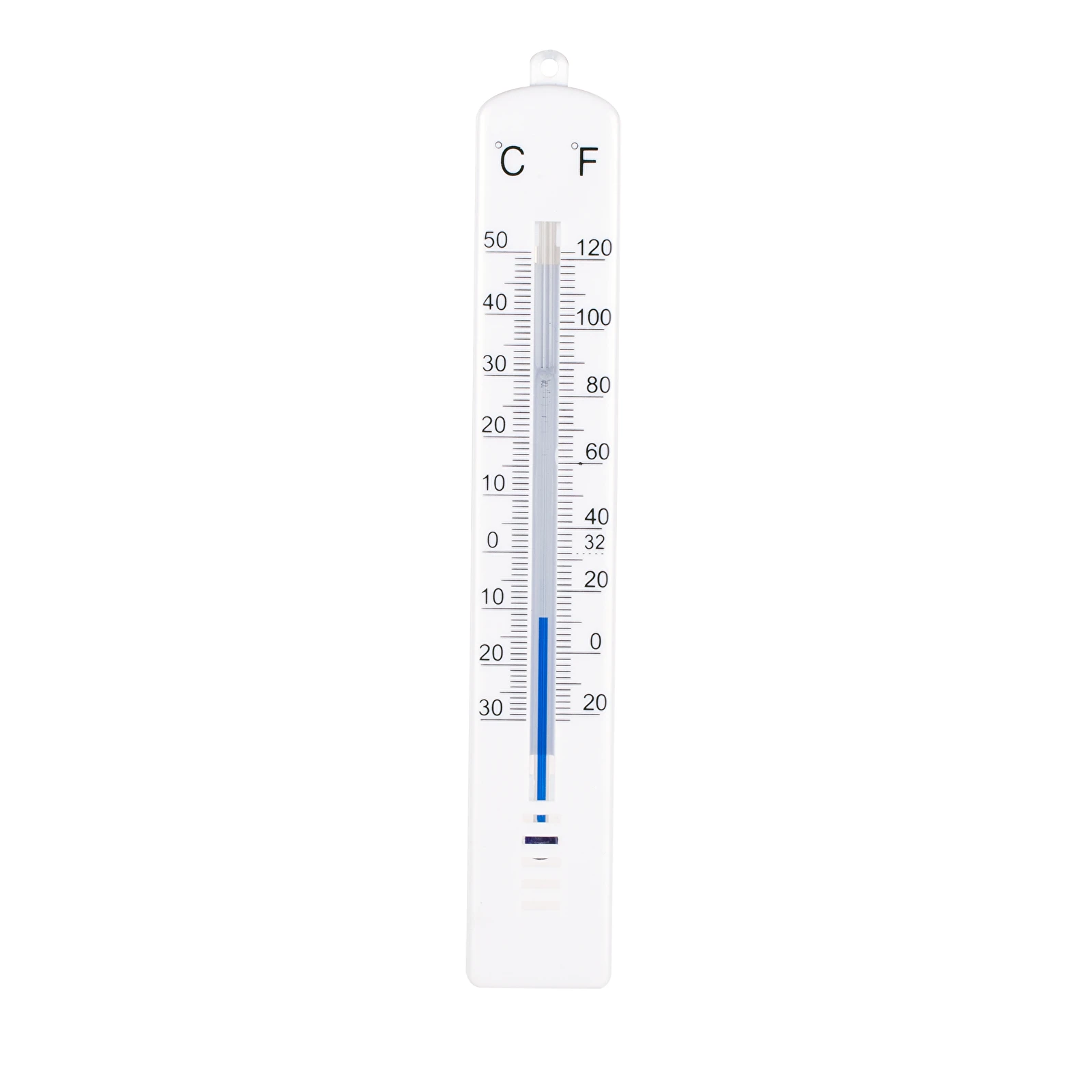 Wall Thermometer 16 inch White Plastic