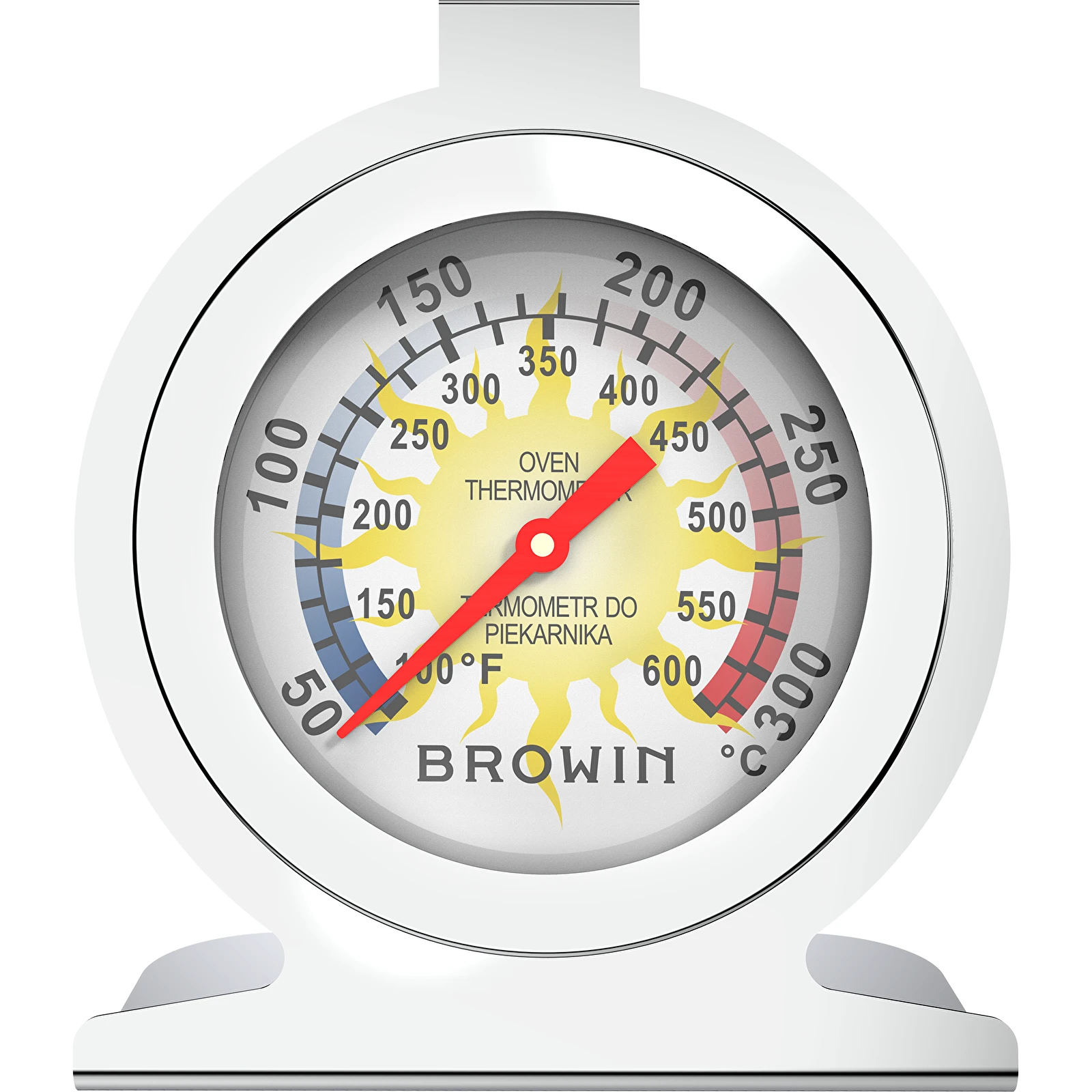 50-300 Degrees Celsius, 100-600 Degrees Fahrenheit Baking Thermometer, High- temperature Stainless Steel Oven Thermometer, Barbecue Oven Thermometer -  Temu