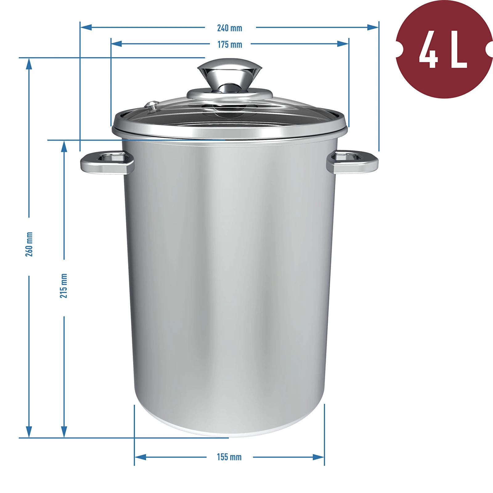 Brilliant Basics Stock Pot - 19L