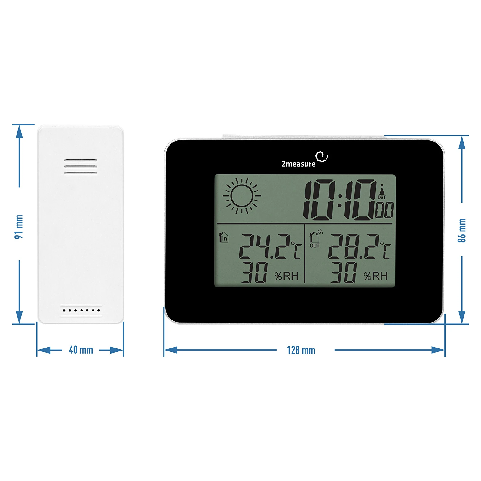 Weather station - electronic, RCC, sensor, thermometer and hygrometer  (electronic) - symbol:250202