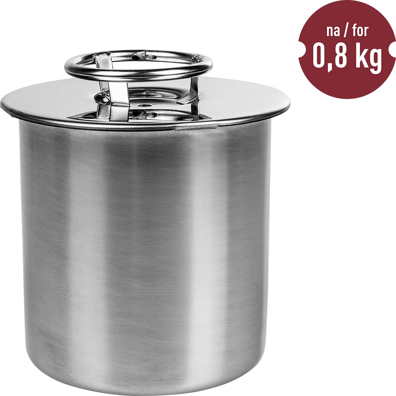 Stainless steel press ham maker / pressure ham cooker 0,8 kg (ham