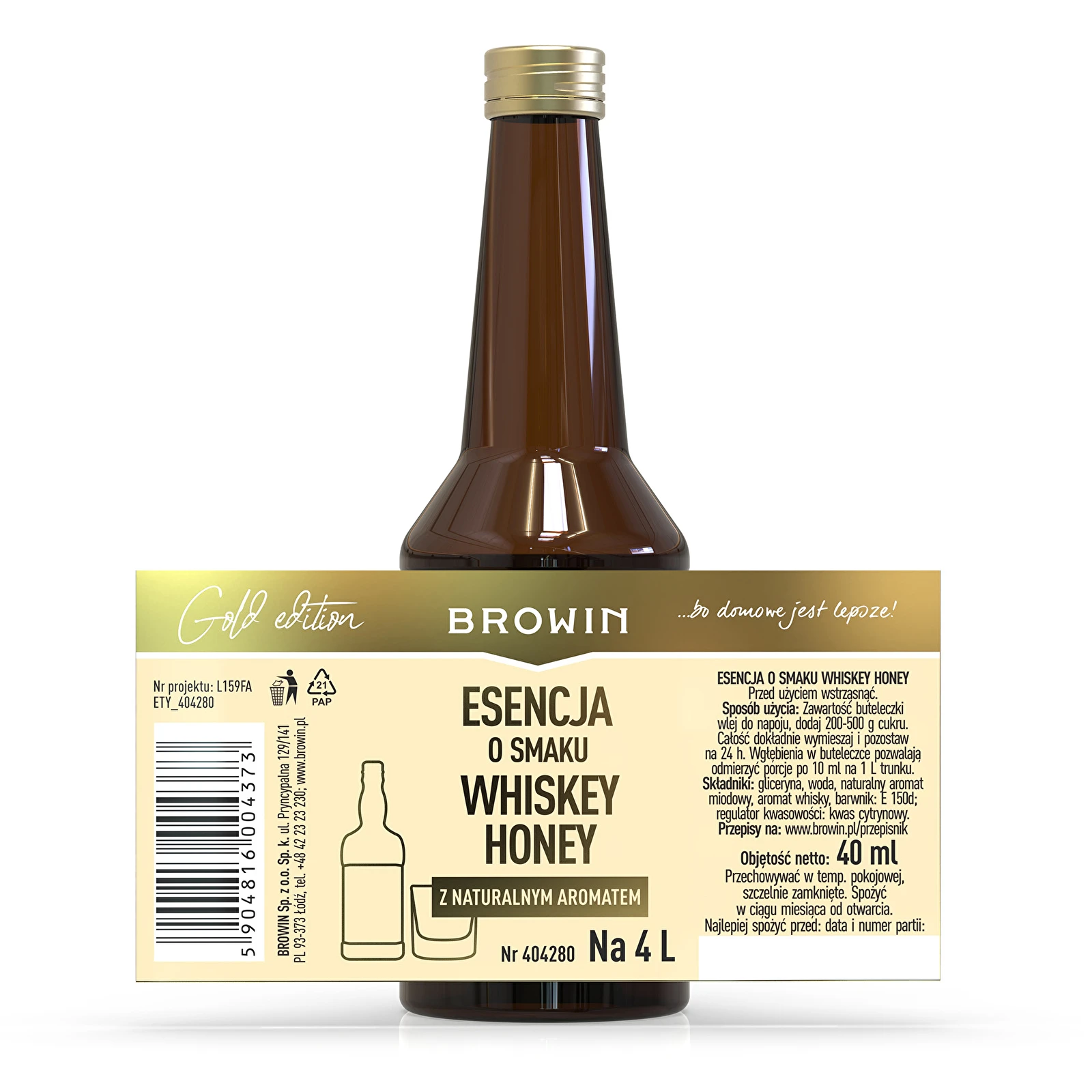 Honey Whisky 3x25 ml - sans alcool | Essence de Vodka | Arôme pour gâteau