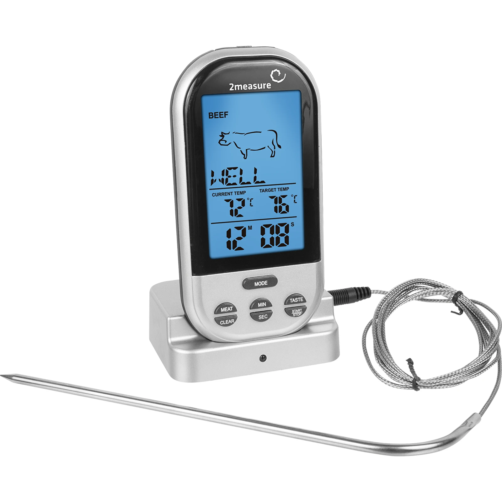 Wireless food thermometer 0 C to 250 C