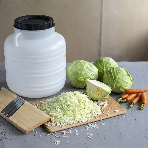 10 L Barrel / Drum with handle , white colour - 2 ['pickling barrel', ' cucumber barrel', ' cabbage barrel', ' cabbage', ' cucumbers', ' black weekend']