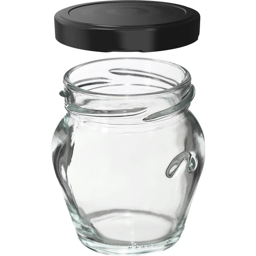 Very large glass jar with metal lid - pear shaped 19 – Chez Pluie