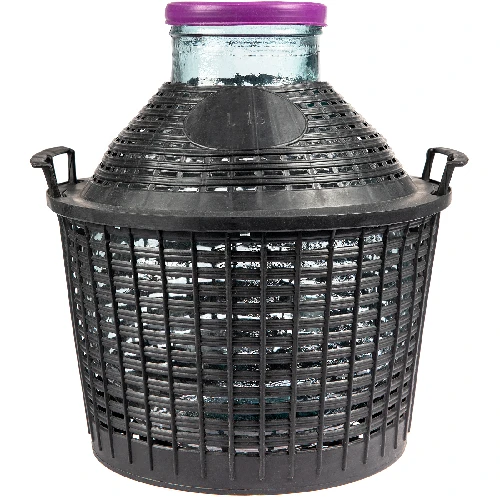 15 L demijohn with wide neck in plastic basket  - 1 ['wine demijohn', ' demijohn for wine', ' wine carboy', ' wine bottle', ' bottle for wine', ' wine container', ' tinted glass demijohn for wine', ' tinted glass demijohn', ' tinted glass demijohn for wine', ' 50l wine demijohn', ' 50l wine demijohn castorama', ' 50l demijohn for wine', ' 50l demijohn for wine castorama', ' wine demijohn', ' wine demijohn castorama', ' demijohn in basket', ' wine carboy in basket', ' wine bottle in basket']