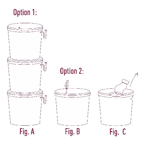 15 L fermentation container with a print, a tap, and a lid - 11 ['fermentation container', ' fermentation bucket', ' small fermentation bucket', ' fermentation container', ' fermentation container for wine', ' fermentation containers for wine', ' biowin fermentation bucket', ' browin fermentation bucket']