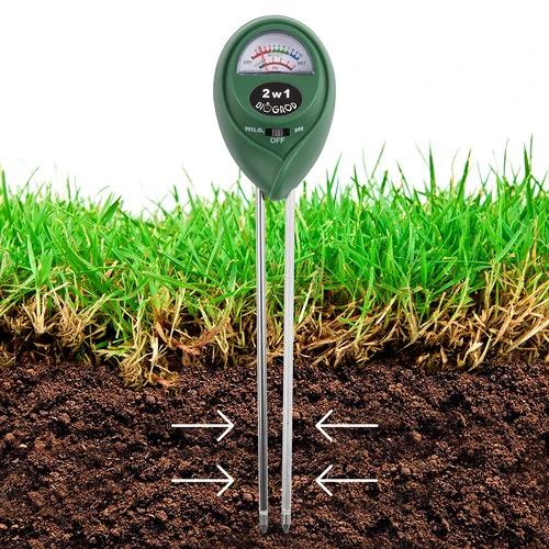 2-in-1 soil tester - pH, humidity - 6 ['2-in-1 substrate tester', ' substrate tester with phmeter', ' pHmeter', ' substrate humidity', ' substrate tester bio garden', ' bio garden tester', ' ph meter for computer']