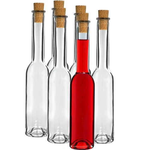 200 ml glass bottle with cork top KK23/18 , 6pcs. - 2 ['glass bottle gift', ' empty bottles 200 ml', ' bottles for liquor', ' bottles to fill', ' glass bottles of liquor', ' mini bottles', ' bottles glass', ' glass bottle', ' bottles with corks', ' small bottles', ' empty bottles']