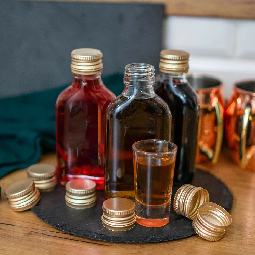 200 ml Hip flask glass bottle with screw cap , 10pcs. - 9 ['bottles', ' tinctures', ' tincture bottles', ' home-made liquor', ' home-made liquor', ' home-made liquor', ' tincture bottle with screw cap', ' bottle with screw cap', ' bottle with screw cap']