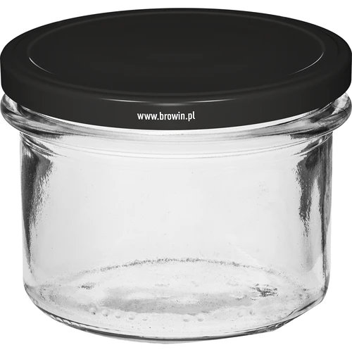 235 ml twist-off jar with black lids - 6 pcs - 2 ['set of jars', ' pickling jars', ' jam jars', ' jam jars', ' jars with screw caps', ' jars fi 82', ' jars with screw caps 6 hooks', ' jars with black caps', ' for preserves', ' for preserves']