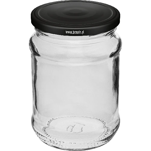 250 ml twist-off jar with black lids - 6 pcs - 2 ['set of jars', ' pickling jars', ' jam jars', ' jam jar', ' jars with screw caps', ' jars fi 66', ' jars with screw caps 4 hooks', ' jars with black caps', ' for preserves', ' for dry products', ' 0', '5 l jar']