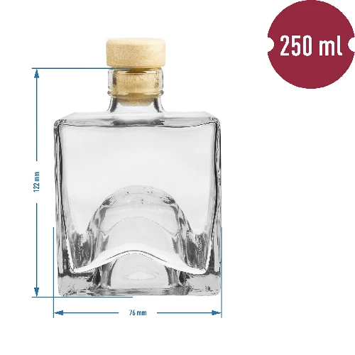 250ml bottle set Bruno - 3 pcs. - 5 ['alcohol bottle', ' decorated alcohol bottles', ' glass alcohol bottle', ' moonshine bottles for wedding party', ' liqueur bottle', ' decorated liqueur bottles']