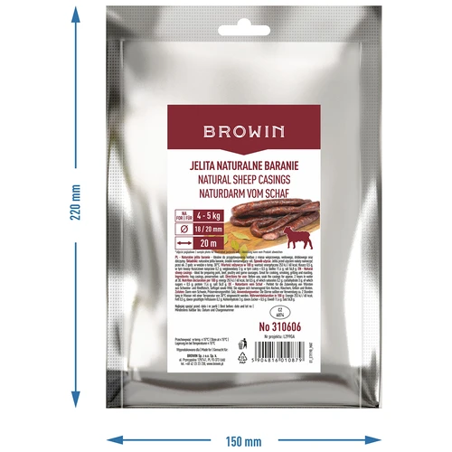 28/30 mm pork casings and 18/20 mutton casings - a set - 4 ['for homemade sausage', ' sausage casings', ' make your own sausage', ' homemade sausage', ' for smoked sausage', ' for scalded sausage', ' pork casings', ' mutton casings', ' casings for large portion of stuffing', ' sausage casings', ' charcuterie casings', ' natural casings', ' homemade charcuterie', ' casings for stuffers']