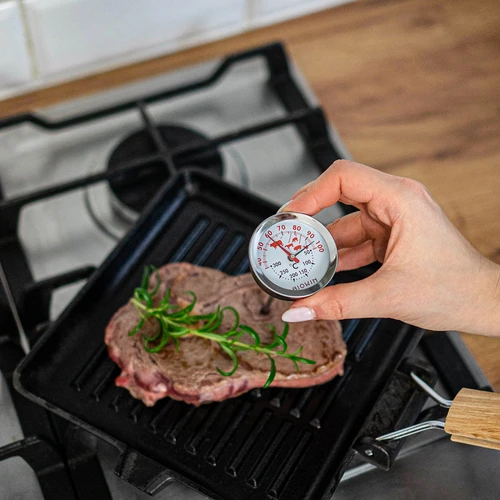 2in1 Oven and roasting thermometer (+30°C to +100°C) / (+50°C to +300°C) 13,0cm - 6 ['temperature', ' smoker thermometer', ' smoking thermometer', ' roasting thermometer', ' oven thermometer', ' food thermometer', ' kitchen thermometer', ' cooking thermometer', ' catering thermometer', ' thermometer for food', ' thermometer with two temperature sensors', ' approved thermometer', ' food thermometer with probe', ' meat thermometer', ' thermometer with probe', ' kitchen thermometer with probe', ' meat probe']