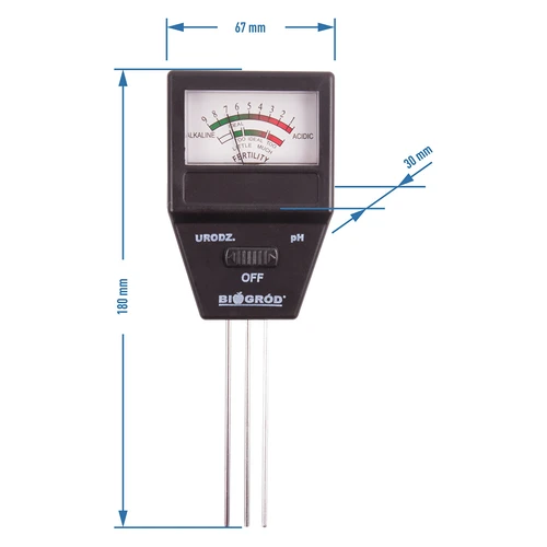 2in1 soil tester - pH, fertility - 9 ['ph measurement', ' ph meter', ' ph meter for soil', ' soil analysis', ' soil ph', ' soil ph meter', ' soil fertility', ' soil fecundity', ' potted plants', ' potted flowers', ' garden plants', ' garden flowers ']