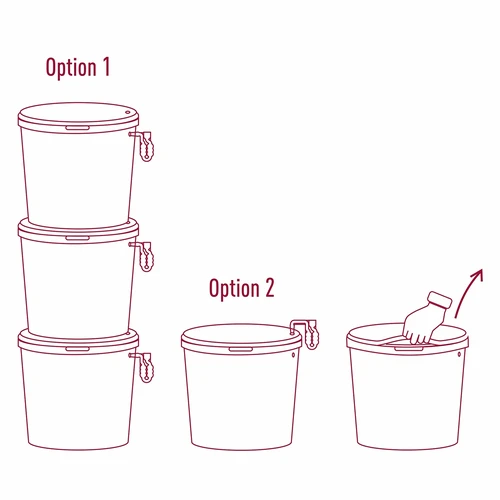 30 L fermentation container with a lid - extended kit: 2 airlocks, 2 stoppers, tap. EN - 13 ['fermentation container', ' fermentation bucket', ' small fermentation bucket', ' fermentation container', ' fermentation container for wine', ' fermentation containers for wine', ' browin fermentation bucket', ' airlocks', ' airlock', ' airlock for wine', ' lateral airlock', ' winemaking accessories', ' horizontal airlock', ' airlock for fermentation', ' kit for fermenting wine and beer', ' pickling in brine', ' 30-litre container', ' fermentation container with tap', ' bucket with tap', ' container with English inscriptions']