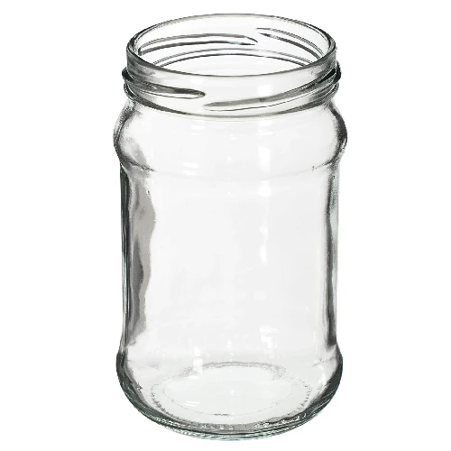 300 ml twist-off jar with golden Ø66 lid - 6 pcs - 4 ['preserving jars jam jars', ' jam jars', ' compote jars', ' wasted mushroom jars', ' vegetable salad jars', ' paste jars']