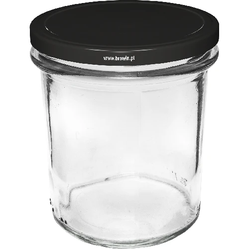 346 ml twist-off jar with black lids - 6 pcs - 2 ['set of jars', ' pickling jars', ' jam jars', ' jam jars', ' jars with screw caps', ' jars fi 82', ' jars with screw caps 6 hooks', ' jars with black caps', ' for preserves', ' for preserves']