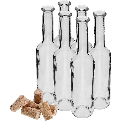 350 ml infusion liqueur bottle, 6 pcs + 6 corks - 3 