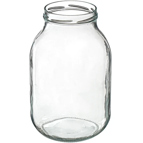 3l twist off glass jar with plastic lid Ø100 and tongs - 2 ['jar', ' glass jar', ' jar with lid', ' jar for pickled cucumbers', ' jar for cucumbers', ' liqueur jar', ' jar for liqueurs', ' jar with tongs', ' cucumber tongs', ' kitchen tongs']